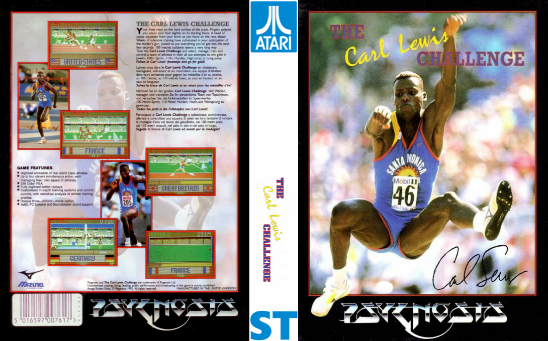 Carl Lewis Challenge, The — box-texture (EU)