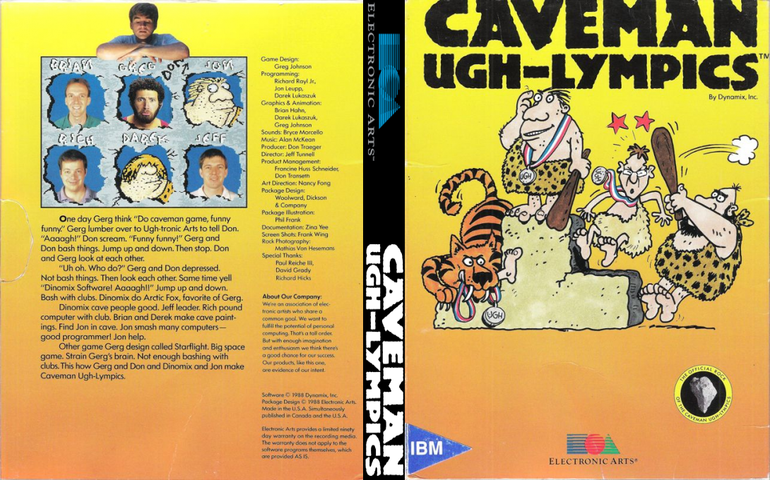 Caveman Ugh-lympics — box-texture (US)