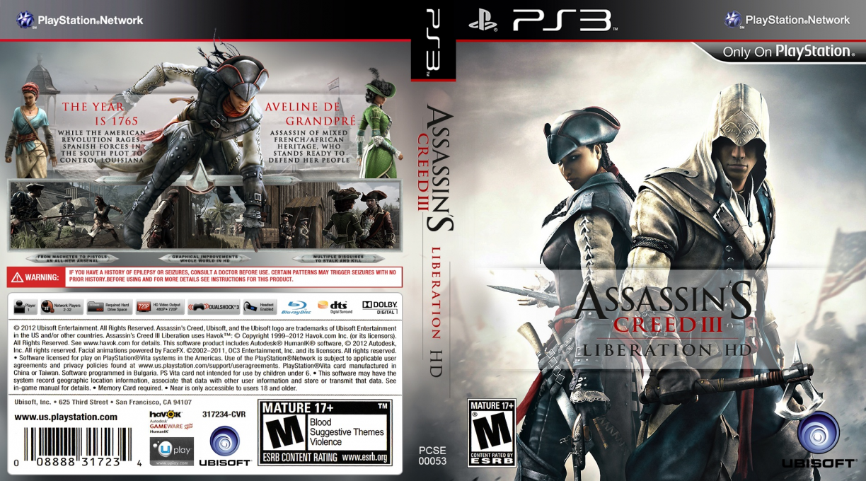 Assassin's Creed - Liberation HD — box-texture (US)