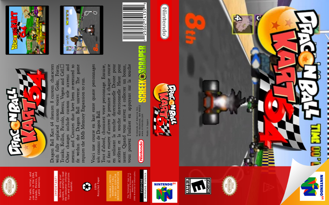 Dragon Ball Kart 64 — box-texture (SS)
