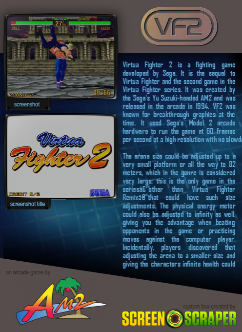Virtua Fighter 2 — box-2D-back (SS)