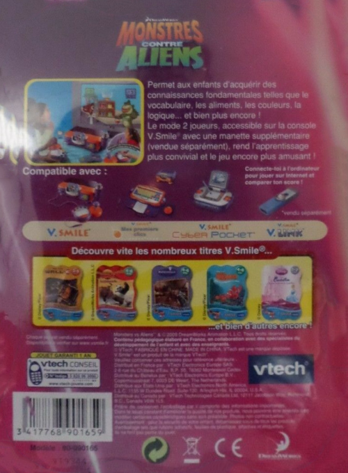 Monsters VS Aliens — box-2D-back (FR)