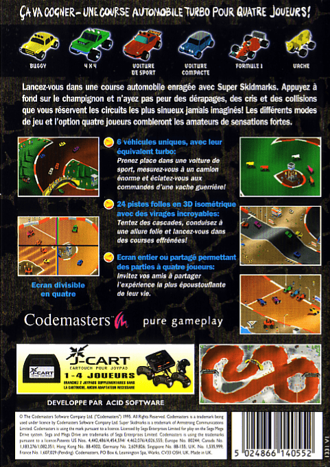 Super Skidmarks — box-2D-back (FR)