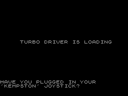 Turbo Driver — sstitle (WOR)