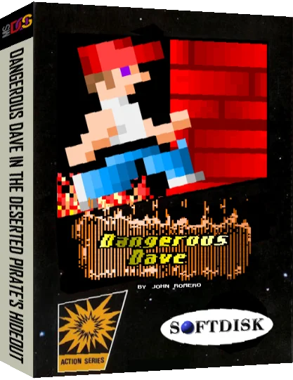 Dangerous Dave In The Deserted Pirate's Hideout — box-3D (WOR)