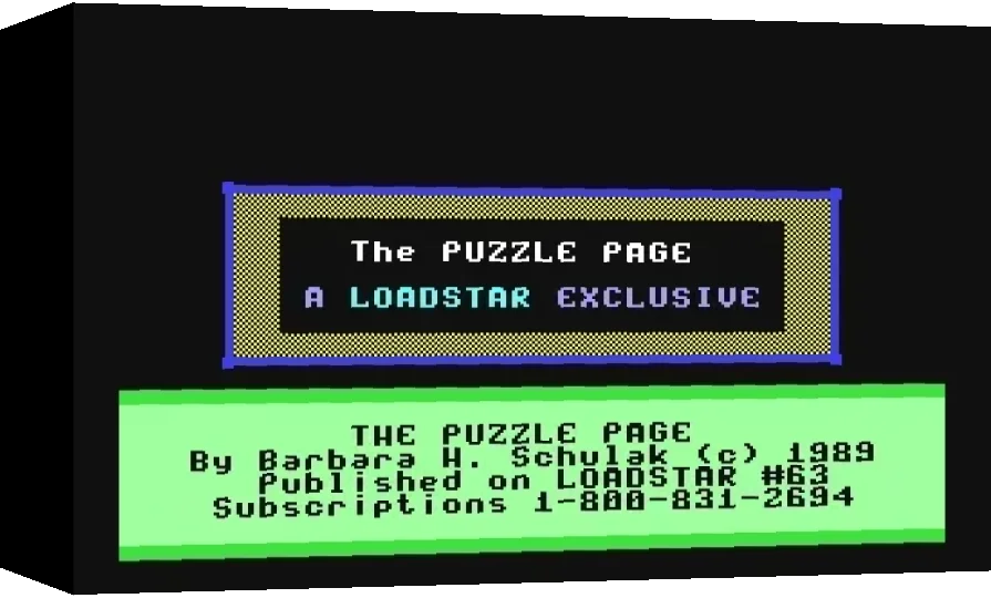 The Puzzle Page #063 — box-3D (WOR)