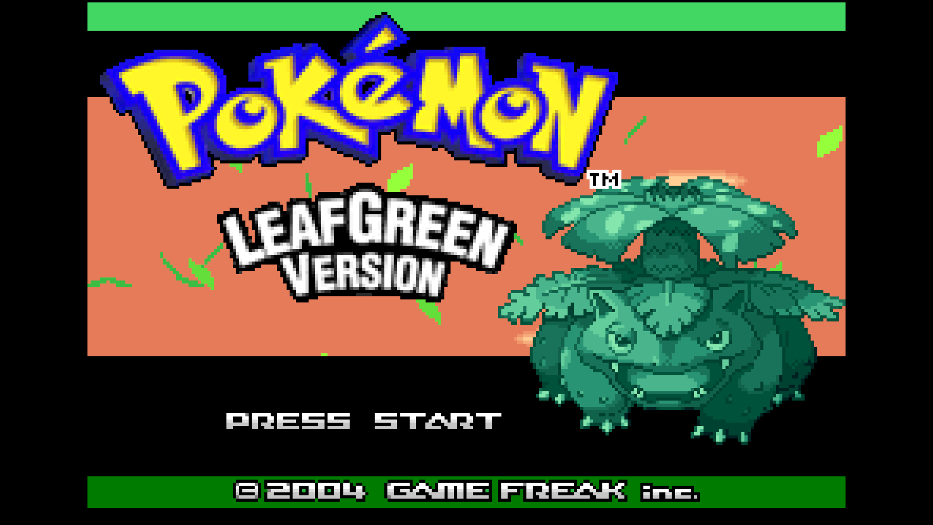 Pokemon Leaf Green — sstitle (WOR)
