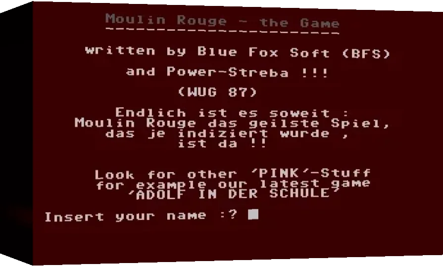 Moulin Rouge : The Game — box-3D (WOR)