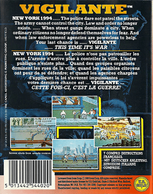 Vigilante — box-2D-back (EU)