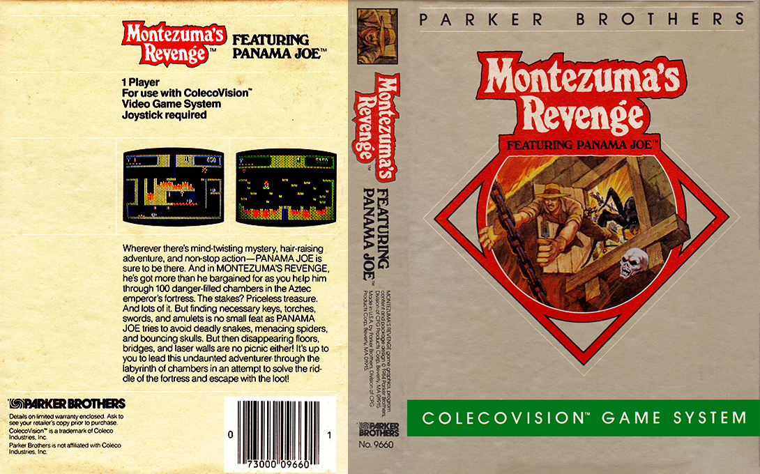 Montezuma's Revenge — box-texture (US)
