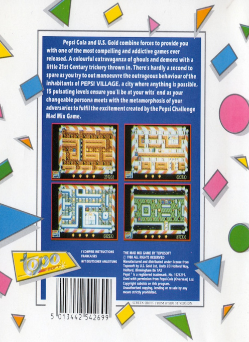 Mad Mix Game - The Pepsi Challenge — box-2D-back (EU)