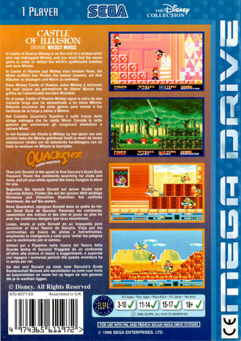 Disney Collection, The — box-2D-back (EU)