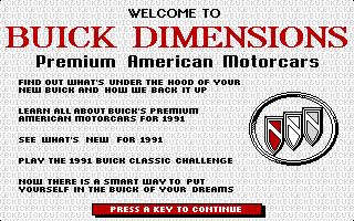Buick Dimensions box art