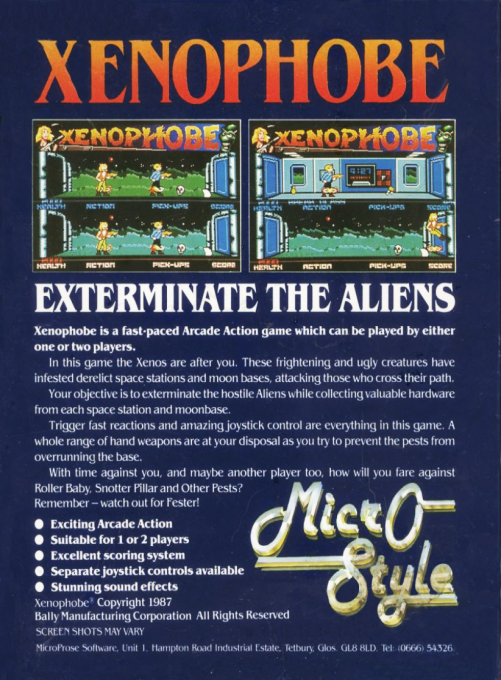 Xenophobe — box-2D-back (EU)
