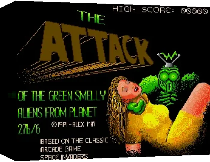Attack Of The Green Smelly Aliens From Planet 27b-6 — box-3D (WOR)