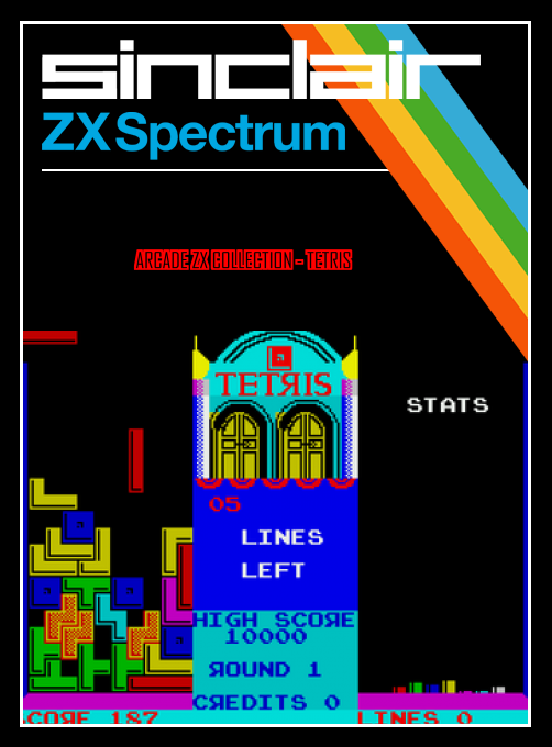 Arcade ZX Collection - Tetris — box-2D (SS)