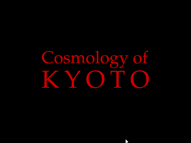 Cosmology of Kyoto — sstitle (WOR)