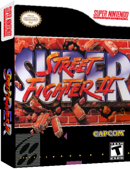 Super Street Fighter II : The New Challengers — box-3D (US)