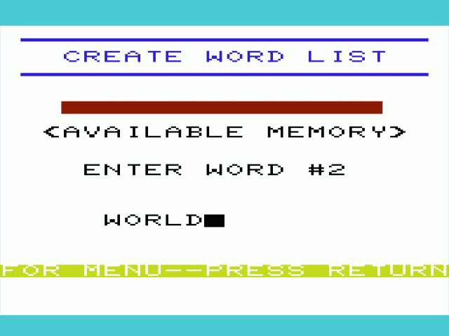 Flash 'n Spell — ss (WOR)