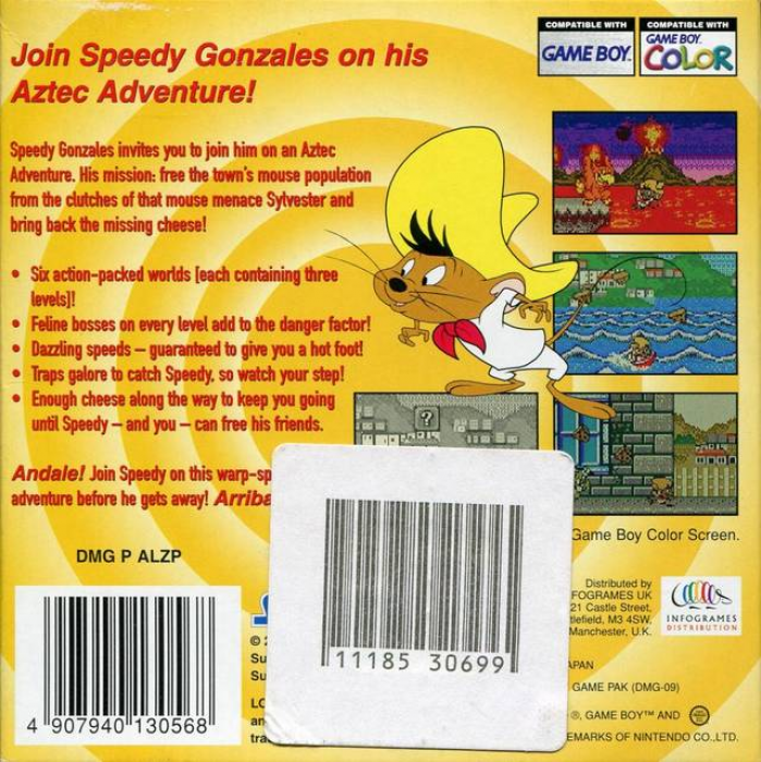 Speedy Gonzales : Aztec Adventure — box-2D-back (EU)