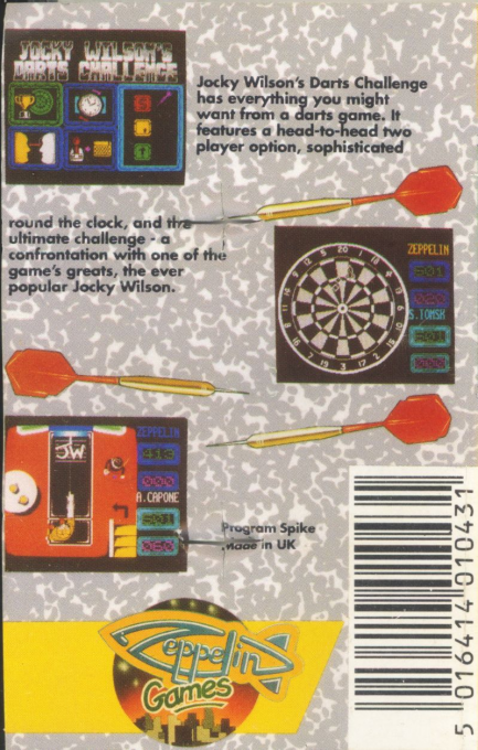 Jocky Wilson's Darts Challenge — box-2D-back (EU)