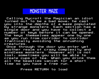 Monster Maze — sstitle (EU)