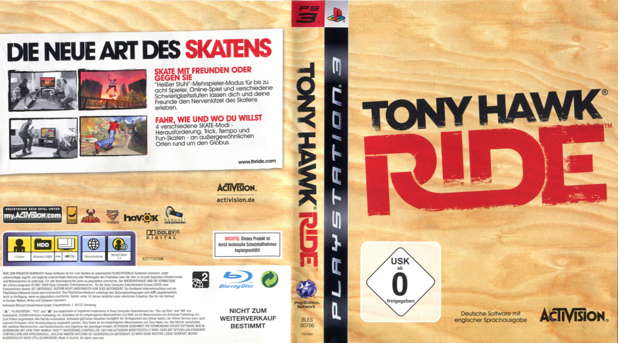 Tony Hawk - Ride — box-texture (DE)