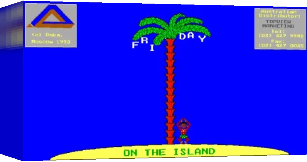 Friday on the Island — box-3D (WOR)