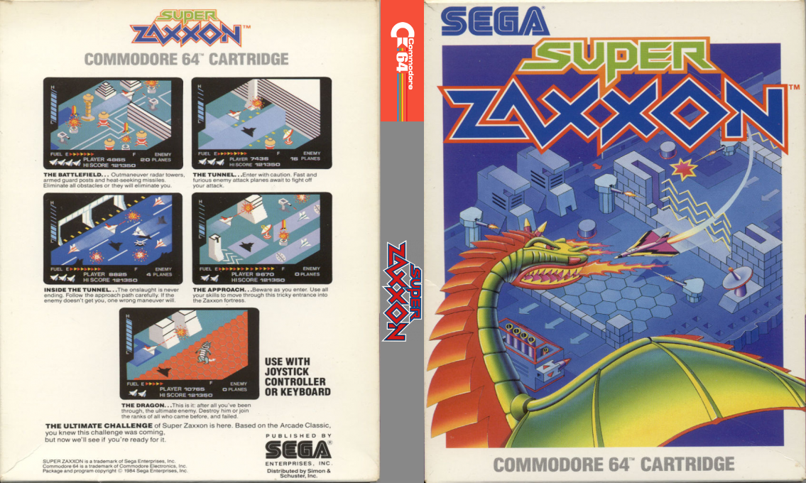 Super Zaxxon — box-texture (US)