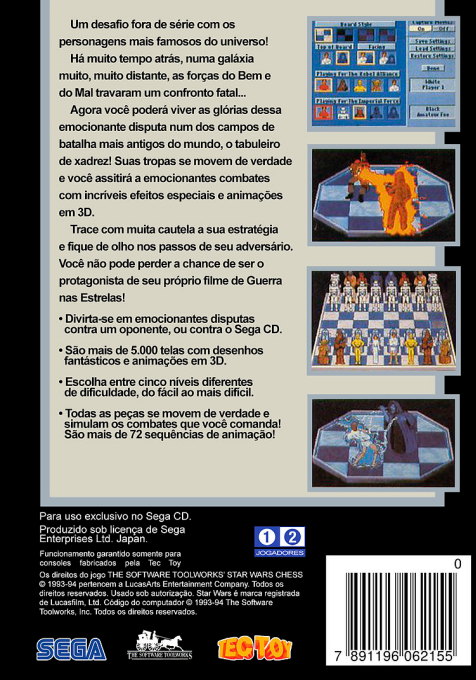 Software Toolworks' Star Wars Chess, The — box-2D-back (BR)