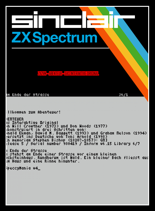 ZxZvm - Abenteur - Das Interaktive Original box art