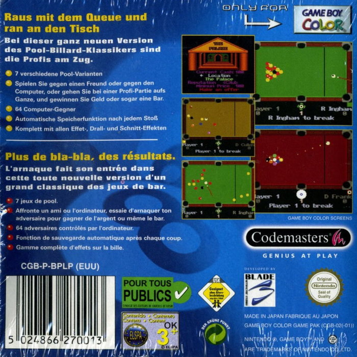 Pro Pool — box-2D-back (EU)