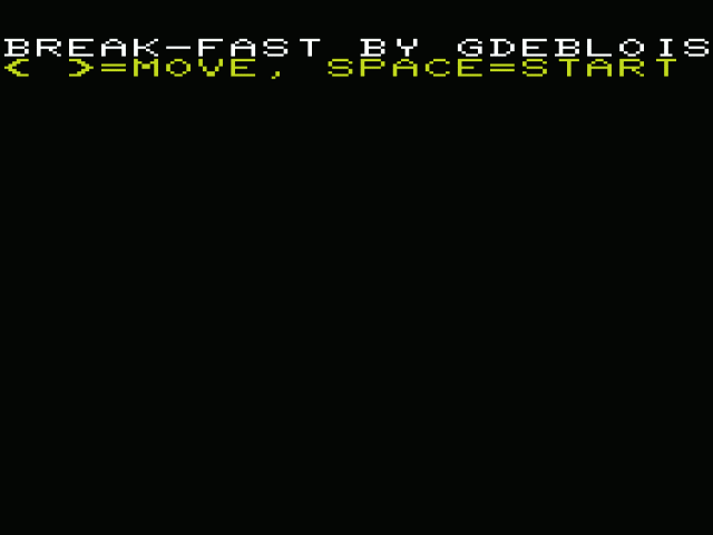 Break-fast — sstitle (WOR)