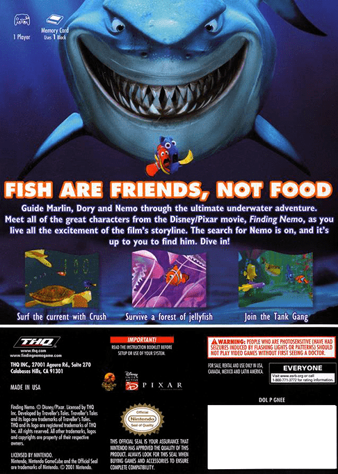 Disney-Pixar Nemo-reul Chajaseo — box-2D-back (US)