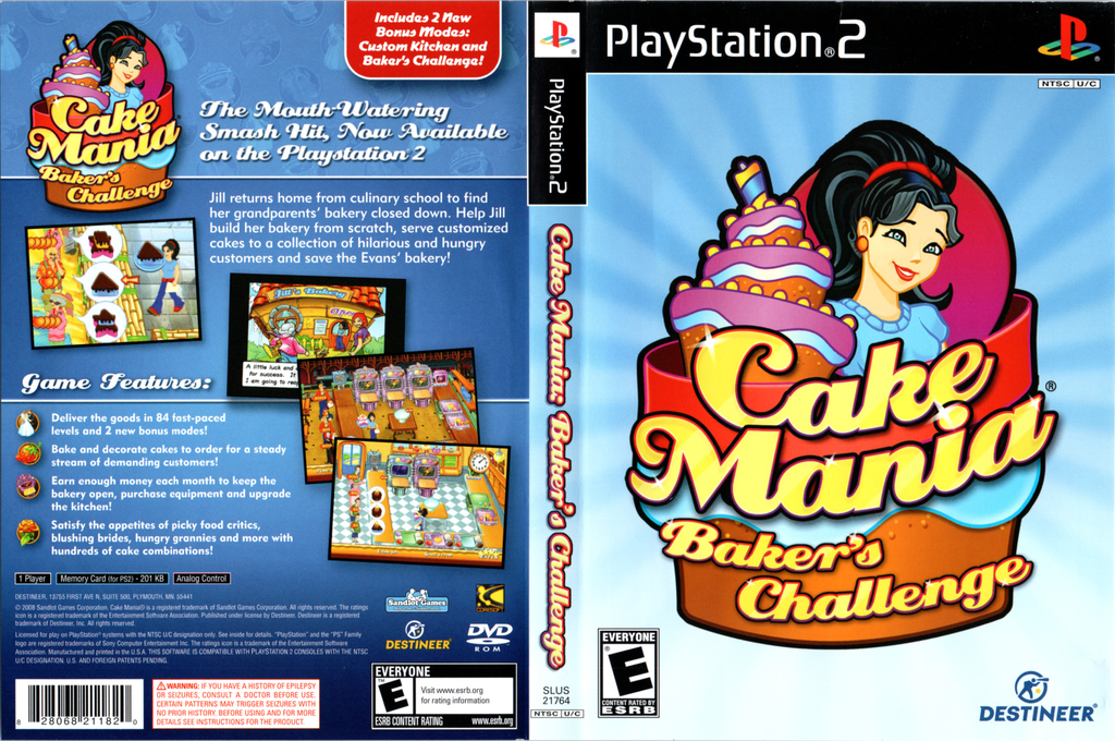 Cake Mania - Baker's Challenge — box-texture (US)