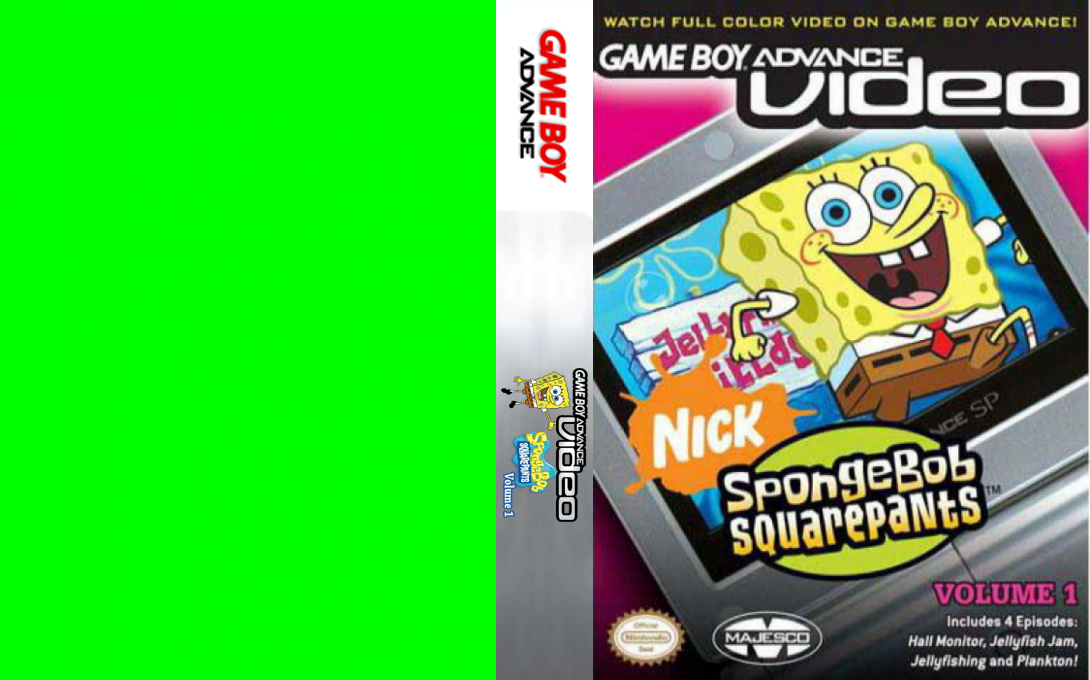 Game Boy Advance Video - Spongebob Squarepants - Volume 1 — box-texture (CUS)