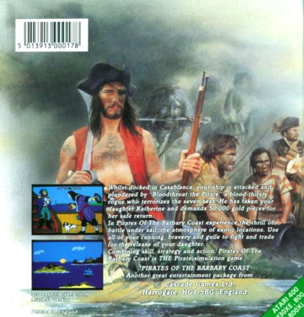 Pirates Of The Barbary Coast — box-2D-back (EU)