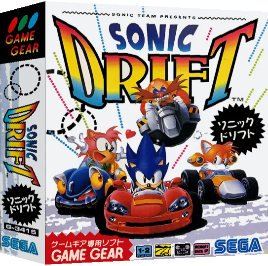 Sonic Drift — box-3D (JP)