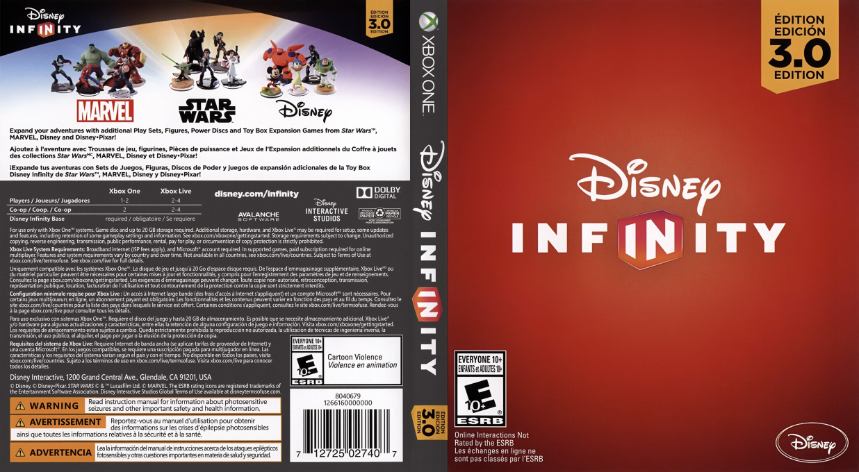 Disney Infinity: 3.0 Edition - Starter Pack — box-texture (US)