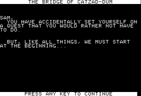 Eamon 159 - The Bridge of Catzad - Dum — ss (WOR)