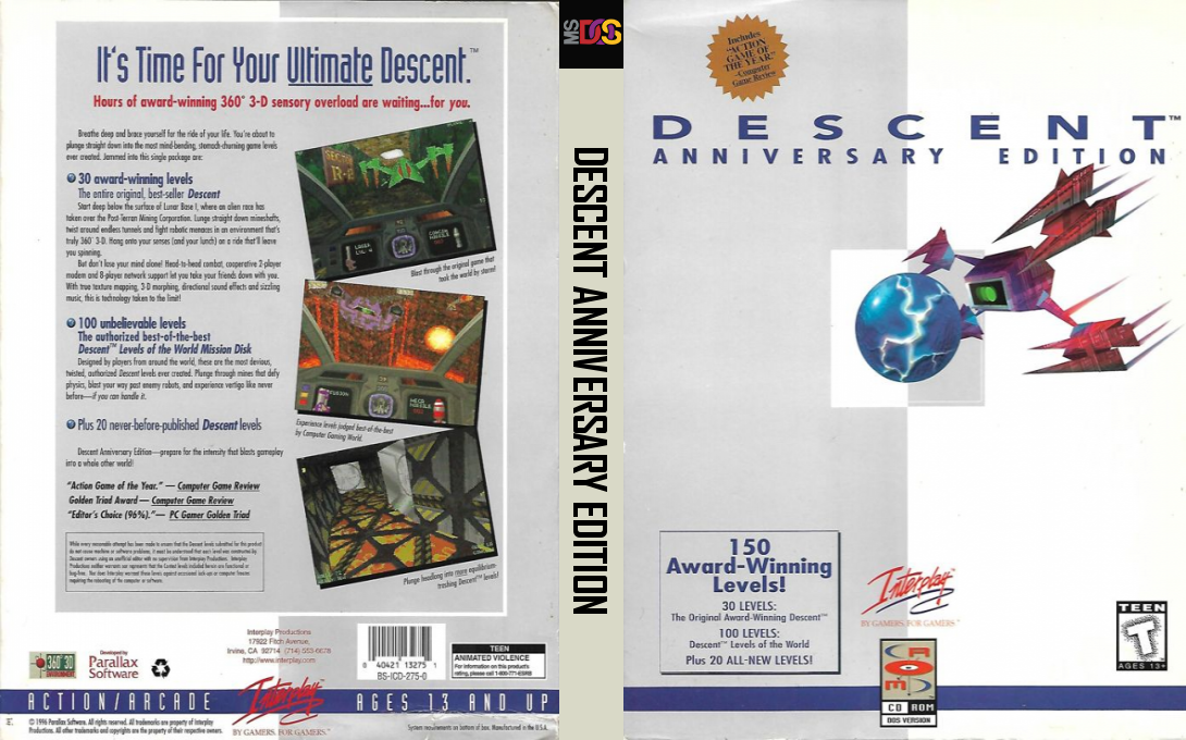 Descent Anniversary Edition — box-texture (US)