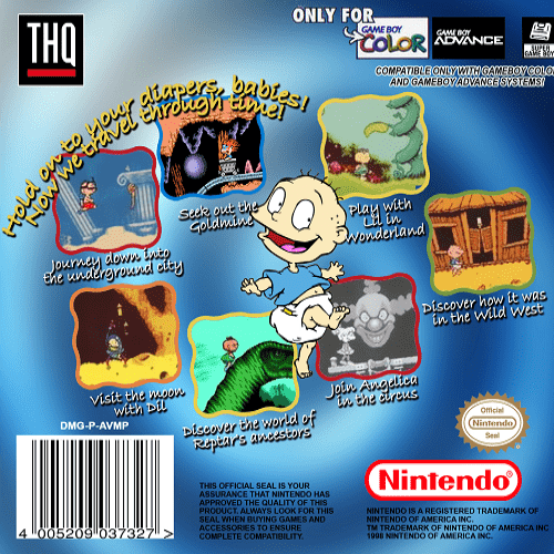 Rugrats : Time Travelers — box-2D-back (US)