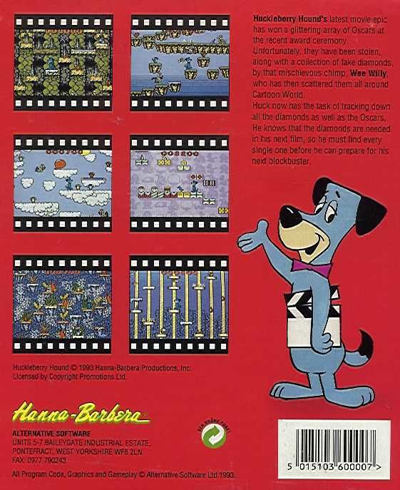 Huckleberry Hound In Hollywood Capers — box-2D-back (UK)