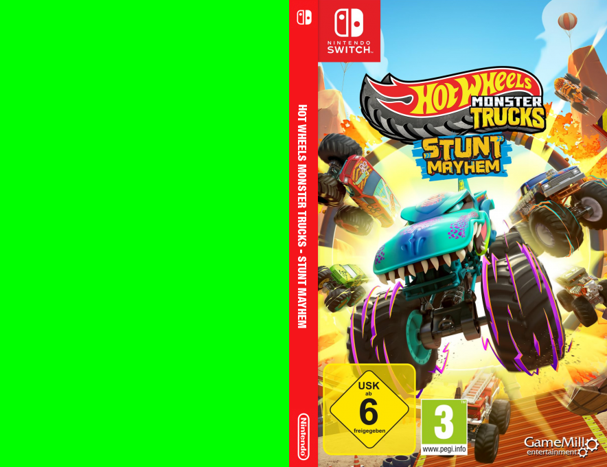 Hot Wheels Monster Trucks - Stunt Mayhem — box-texture (DE)