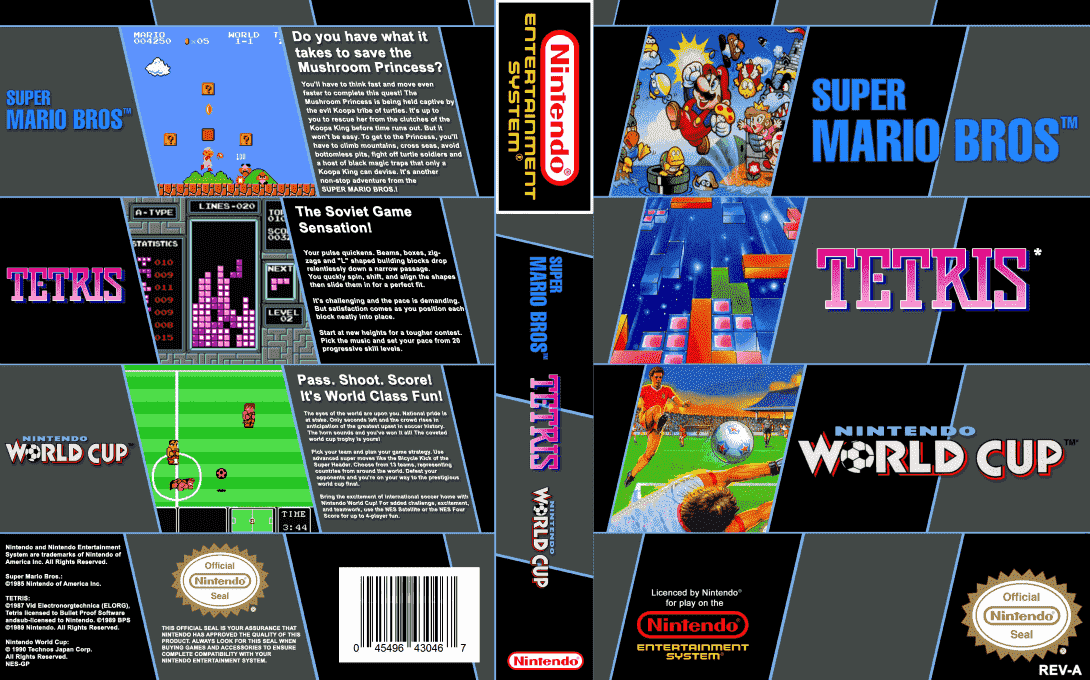 Super Mario Bros. / Tetris / Nintendo World Cup — box-texture (EU)