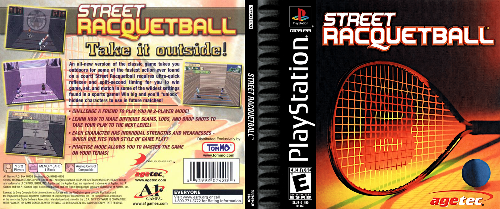 Street Racquetball — box-texture (US)