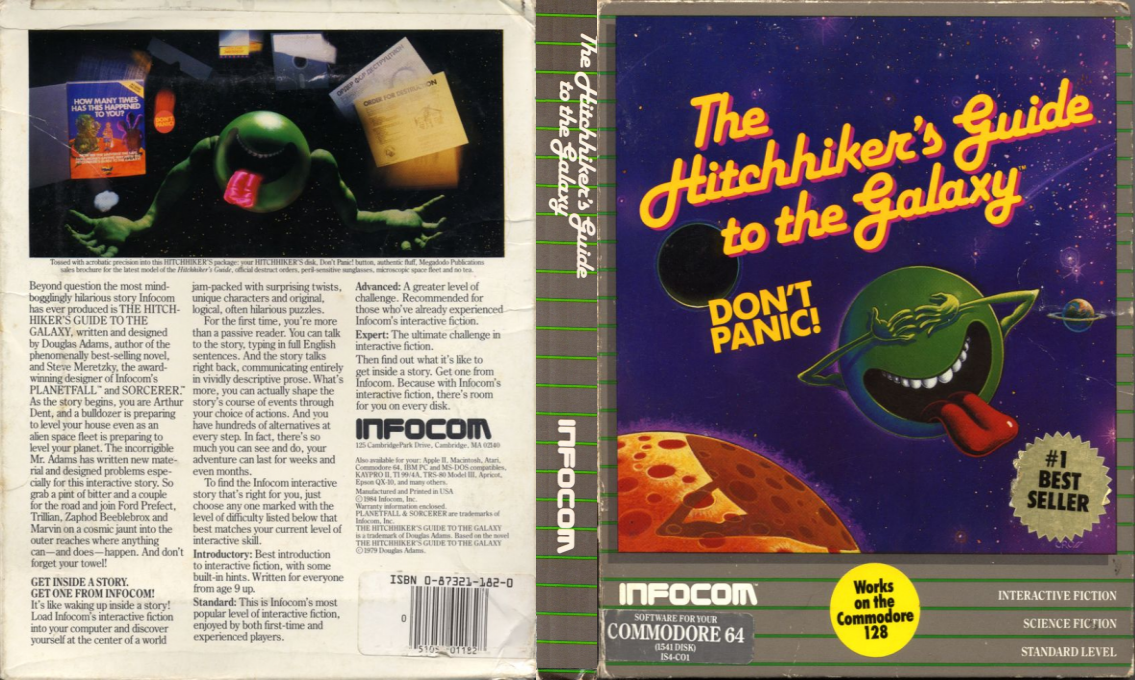 Hitchhiker's Guide To The Galaxy, The — box-texture (US)
