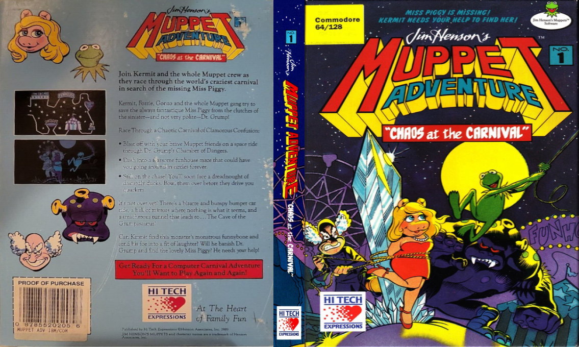 Jim Henson's Muppet Adventure No. 1 - Chaos At The Carnival — box-texture (US)