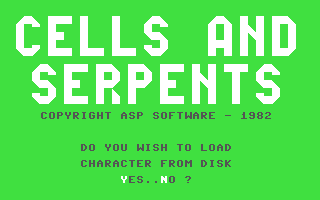 Cells and Serpents — sstitle (WOR)