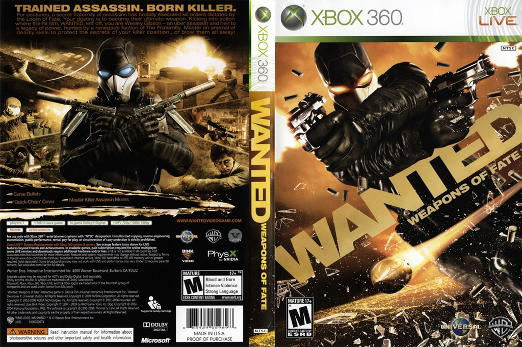 Wanted - Weapons of Fate — box-texture (US)